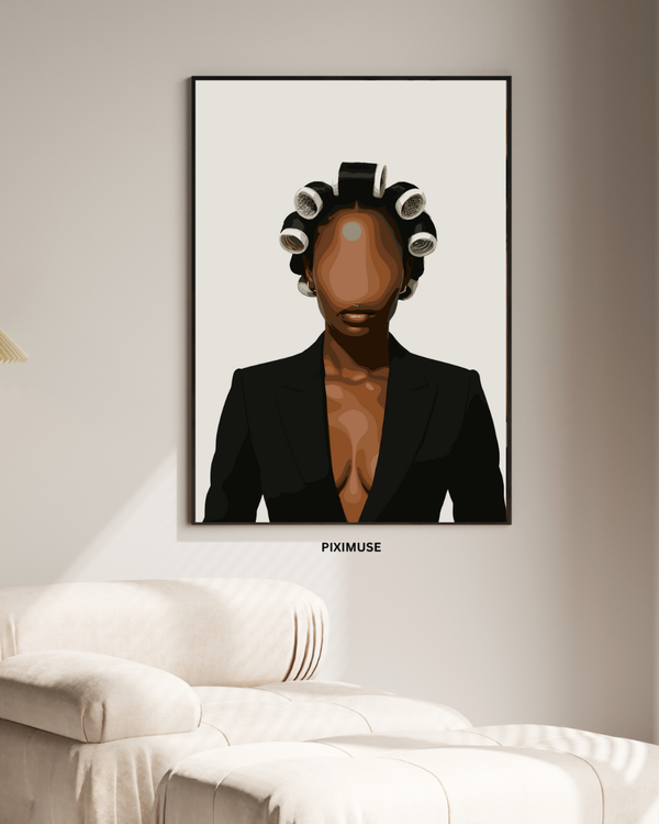 Lady In A Suit & Rollers