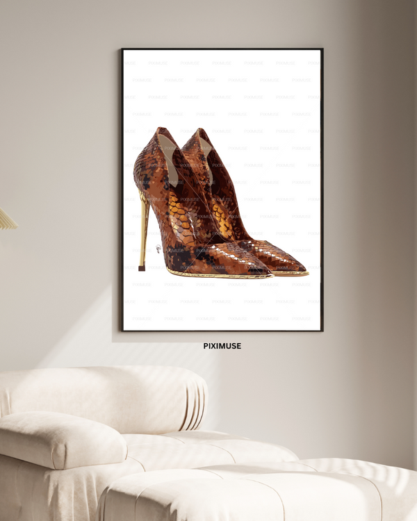 Brown Snake Heels