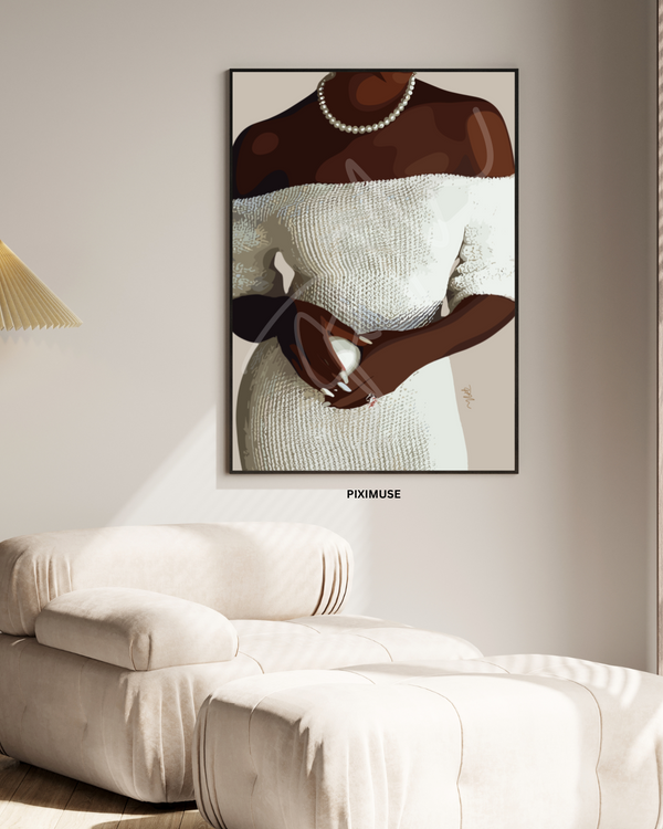 Off The Shoulder Moment | Beige