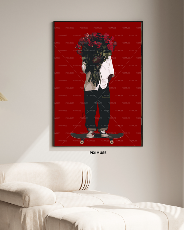 Roses On Board - Red