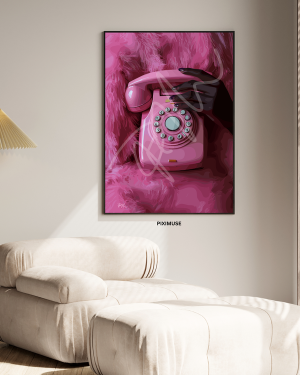 Pink Vintage Telephone