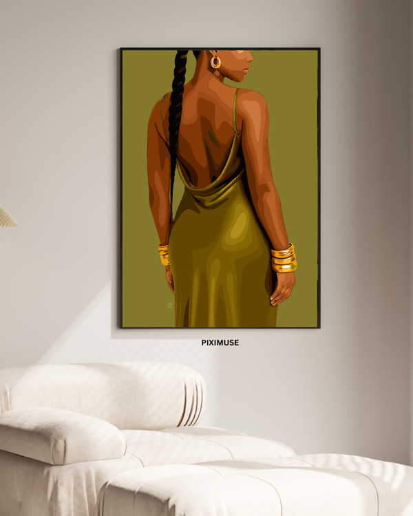 Green Silk Dress- Green